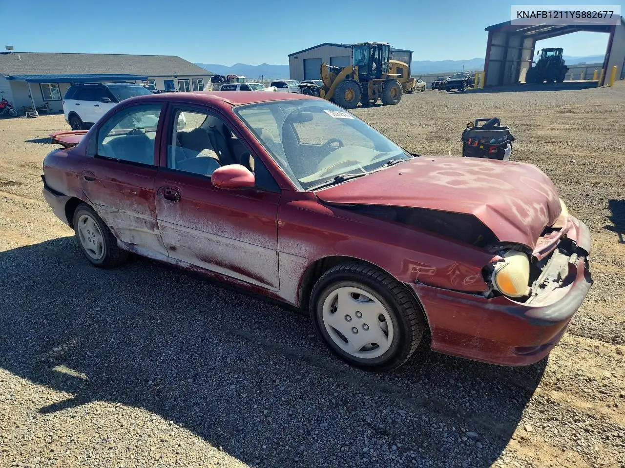 2000 Kia Sephia Base VIN: KNAFB1211Y5882677 Lot: 56364016