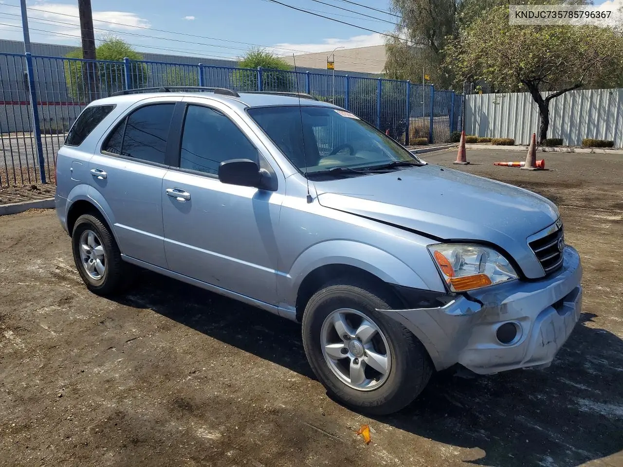 2008 Kia Sorento Lx VIN: KNDJC735785796367 Lot: 62162456