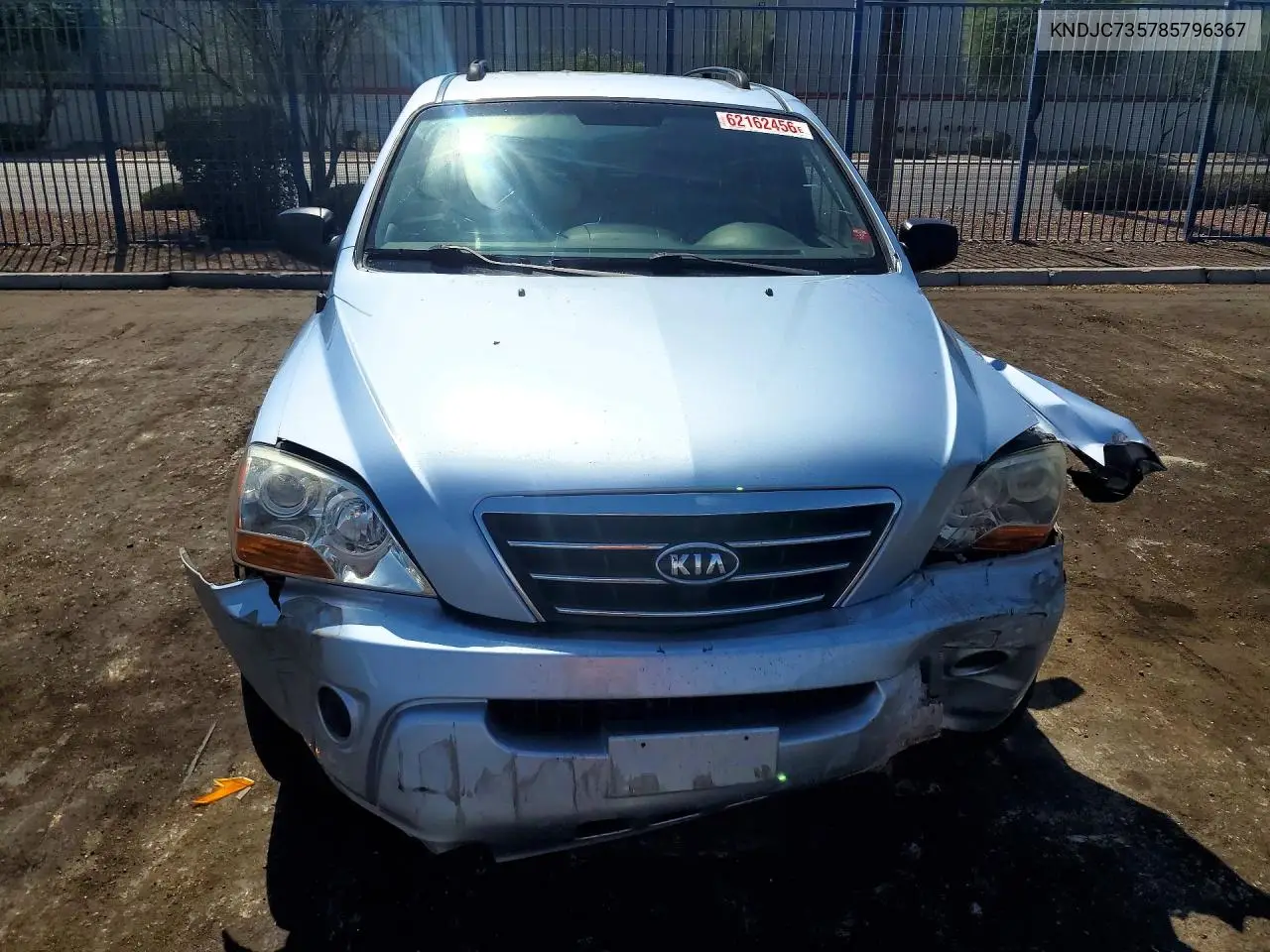 2008 Kia Sorento Lx VIN: KNDJC735785796367 Lot: 62162456