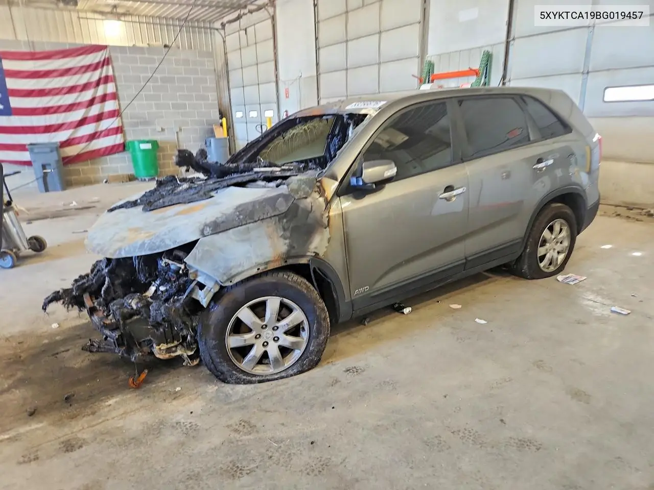 2011 Kia Sorento Lx VIN: 5XYKTCA19BG019457 Lot: 53256676