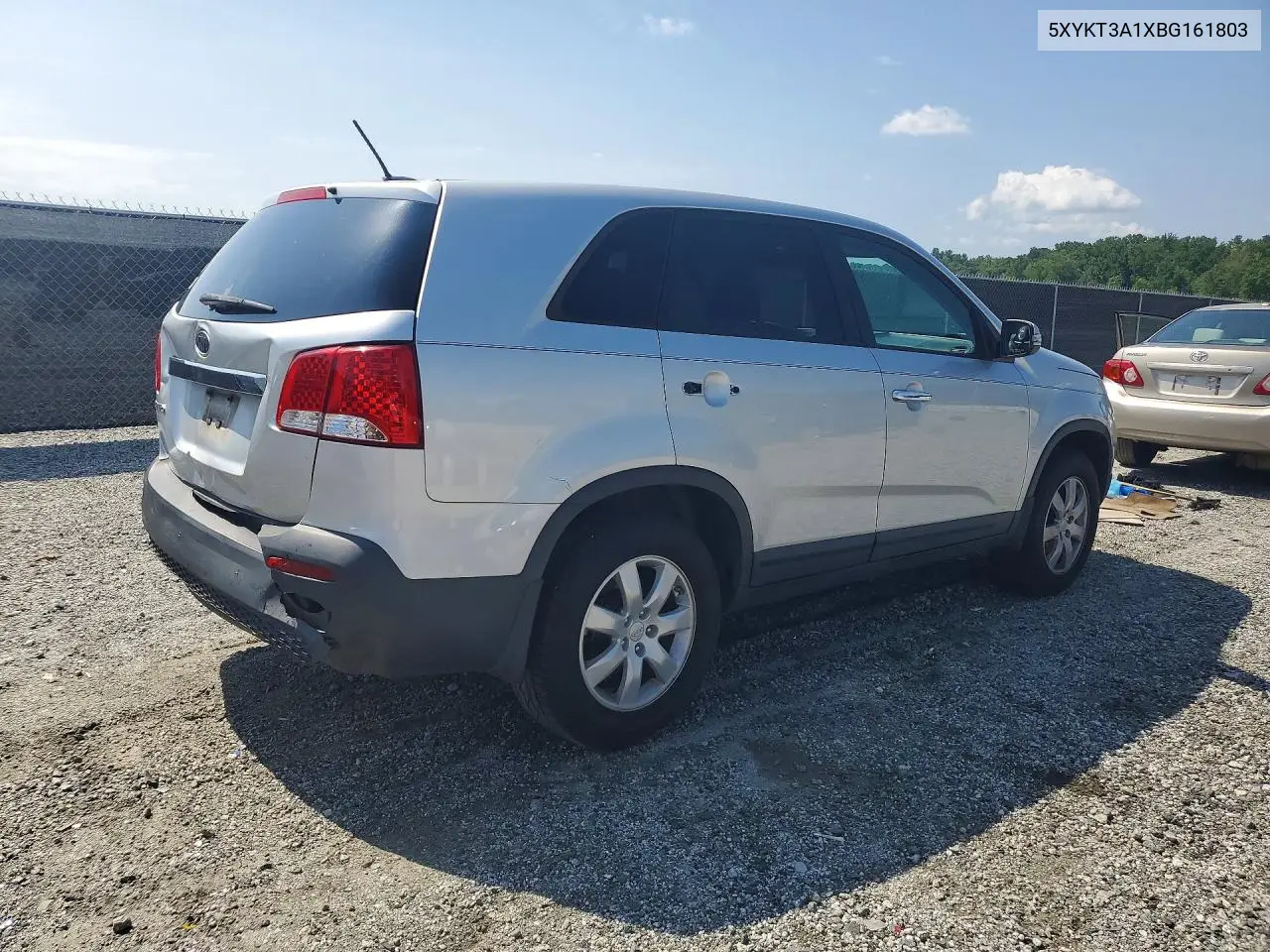 2011 Kia Sorento Lx VIN: 5XYKT3A1XBG161803 Lot: 59124366