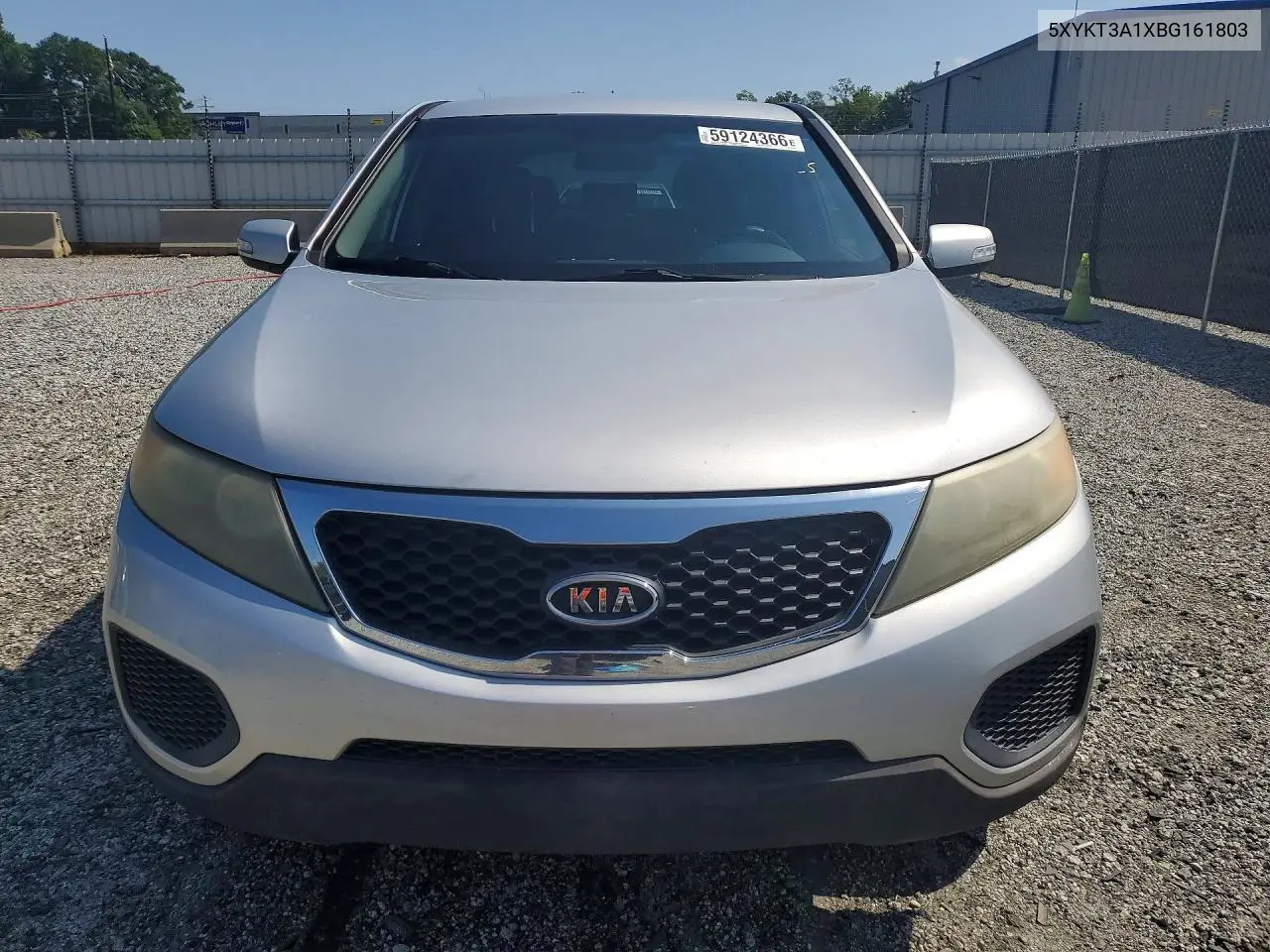 2011 Kia Sorento Lx VIN: 5XYKT3A1XBG161803 Lot: 59124366