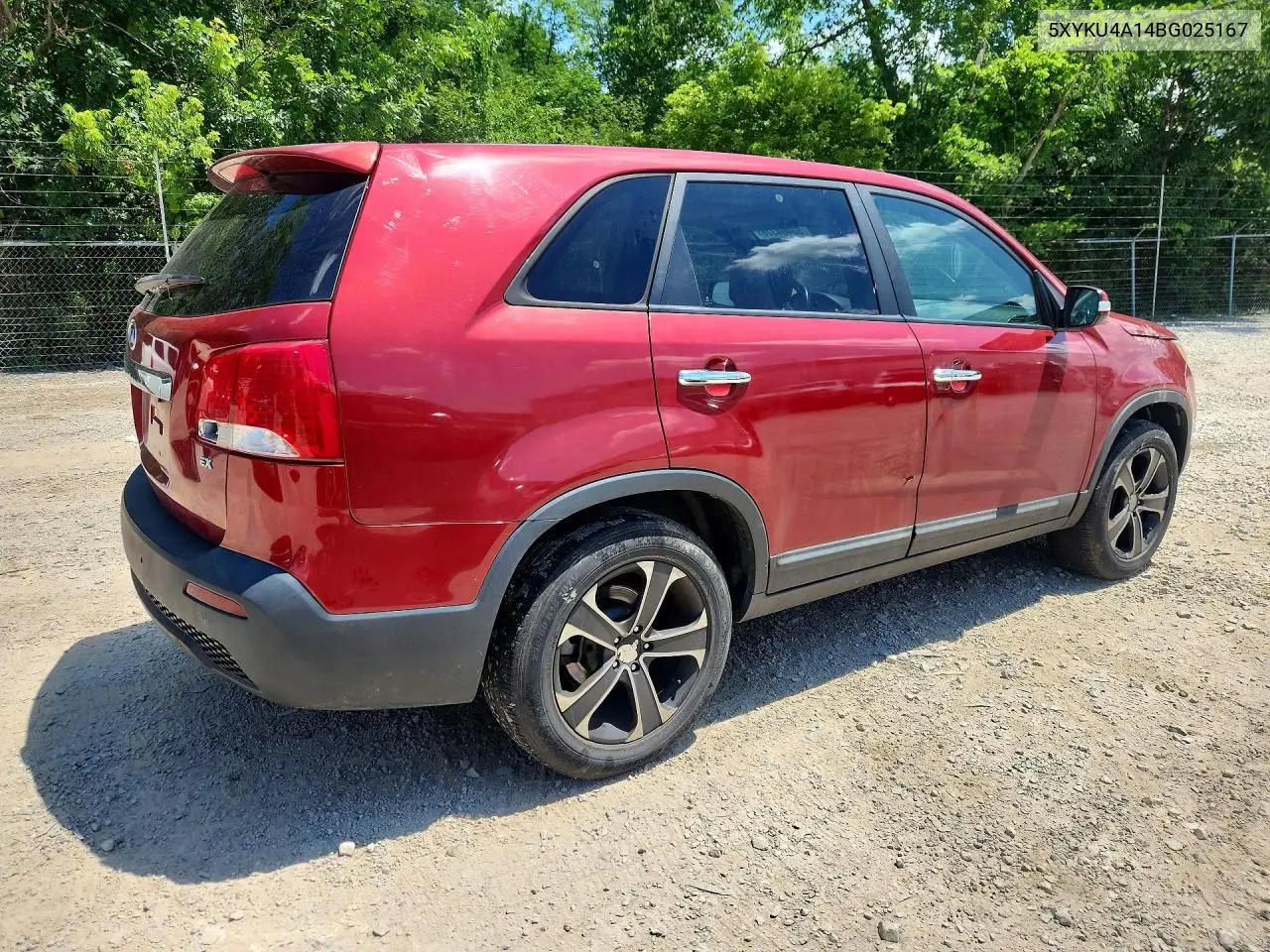 2011 Kia Sorento Ex VIN: 5XYKU4A14BG025167 Lot: 60404326