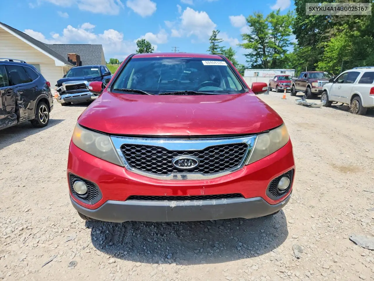 2011 Kia Sorento Ex VIN: 5XYKU4A14BG025167 Lot: 60404326