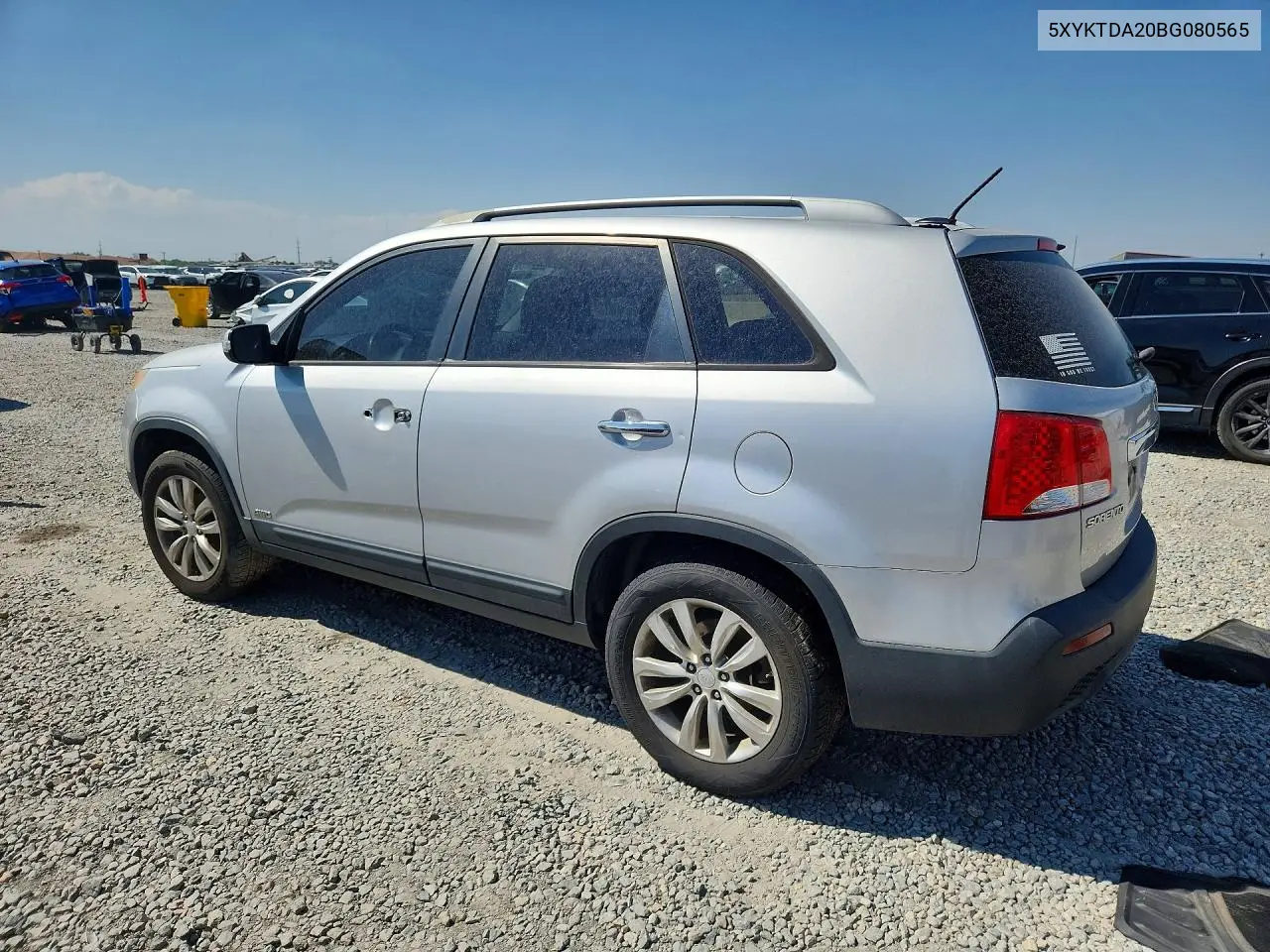 2011 Kia Sorento Lx VIN: 5XYKTDA20BG080565 Lot: 61478466