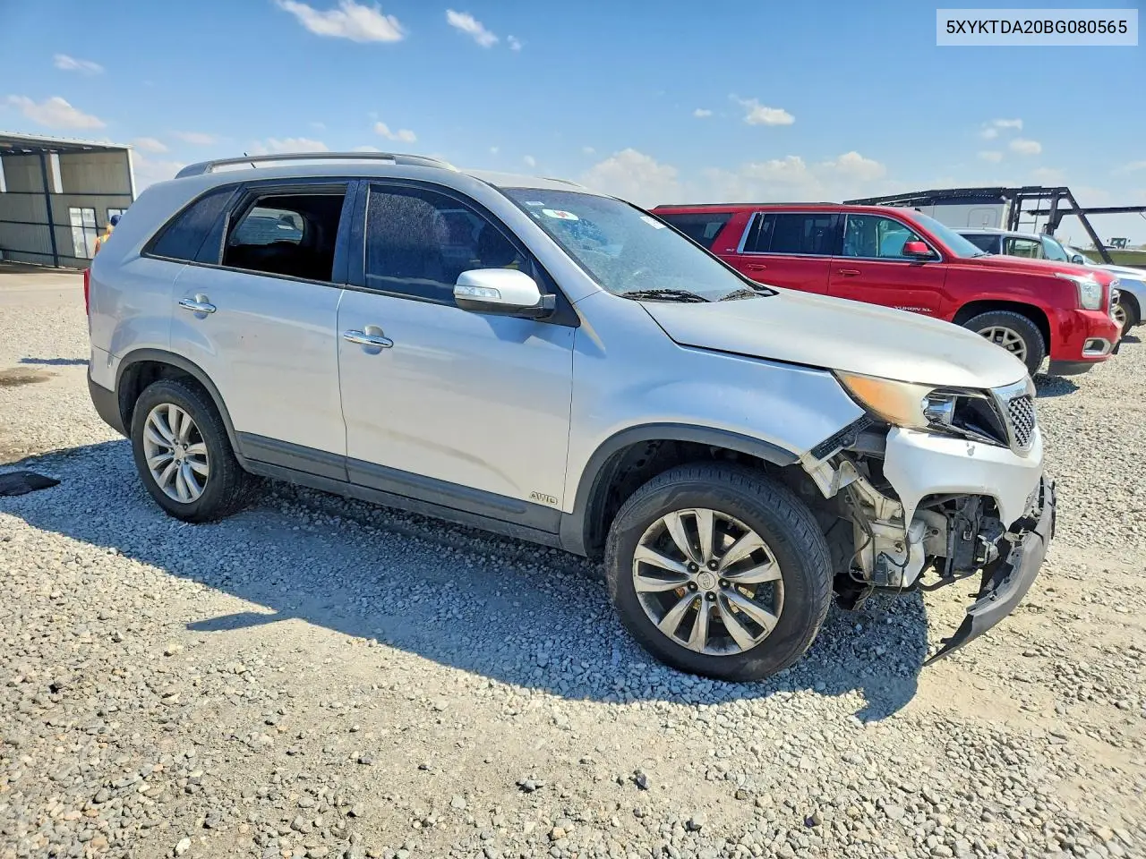 2011 Kia Sorento Lx VIN: 5XYKTDA20BG080565 Lot: 61478466