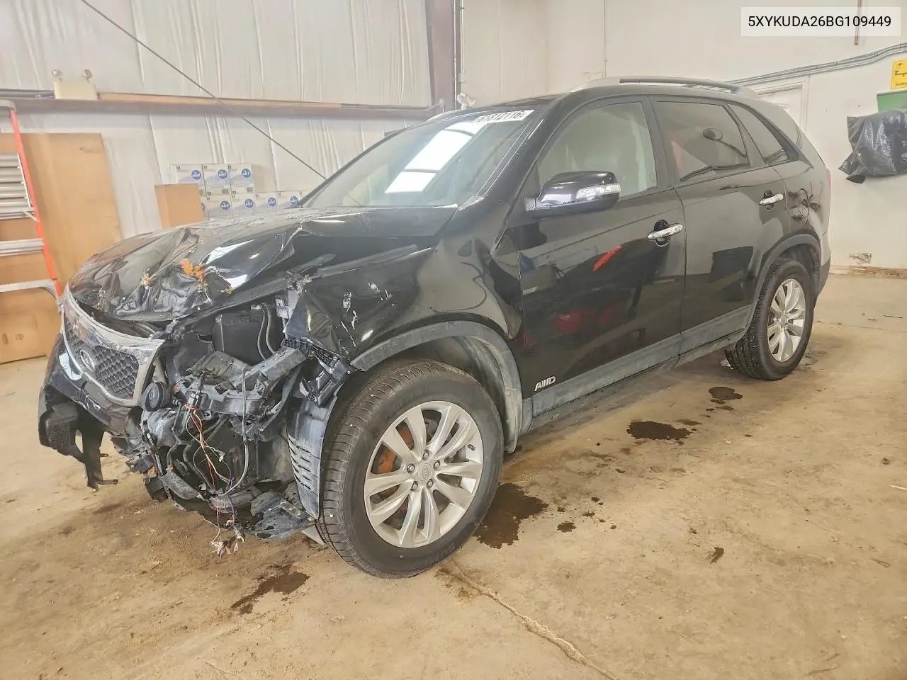 2011 Kia Sorento Ex VIN: 5XYKUDA26BG109449 Lot: 61812116
