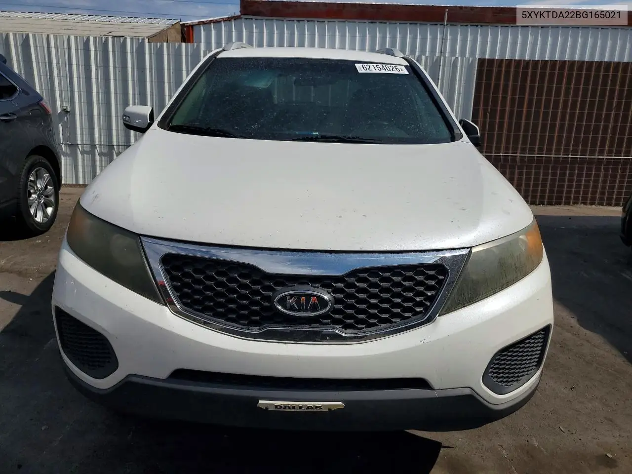 2011 Kia Sorento Lx VIN: 5XYKTDA22BG165021 Lot: 62154026
