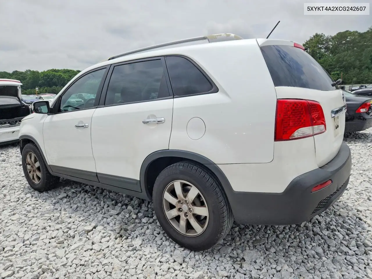 2012 Kia Sorento Lx VIN: 5XYKT4A2XCG242607 Lot: 55968736