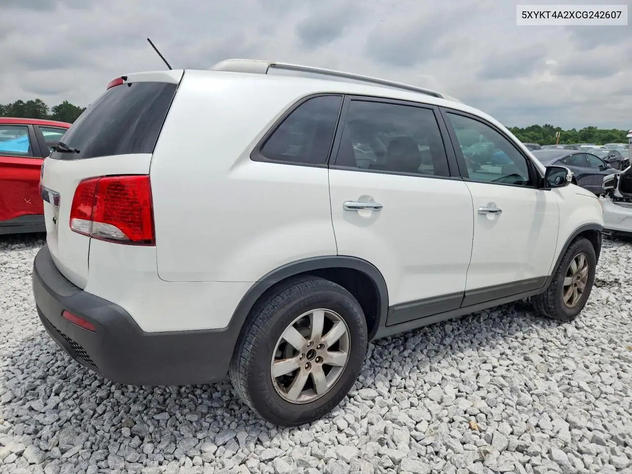 2012 Kia Sorento Lx VIN: 5XYKT4A2XCG242607 Lot: 55968736