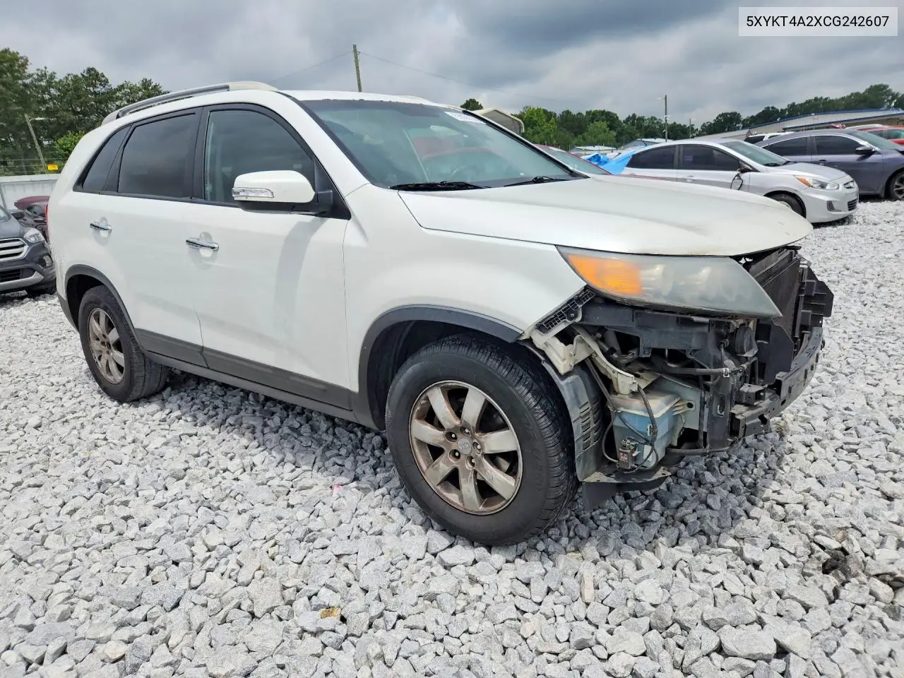 2012 Kia Sorento Lx VIN: 5XYKT4A2XCG242607 Lot: 55968736