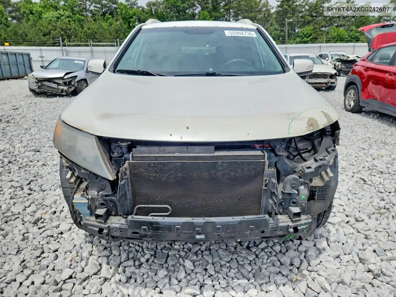 2012 Kia Sorento Lx VIN: 5XYKT4A2XCG242607 Lot: 55968736