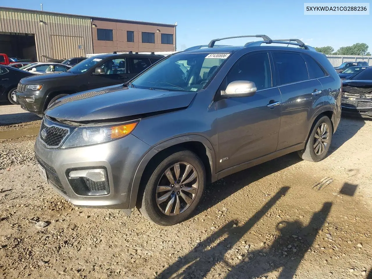 2012 Kia Sorento Sx VIN: 5XYKWDA21CG288236 Lot: 57430806