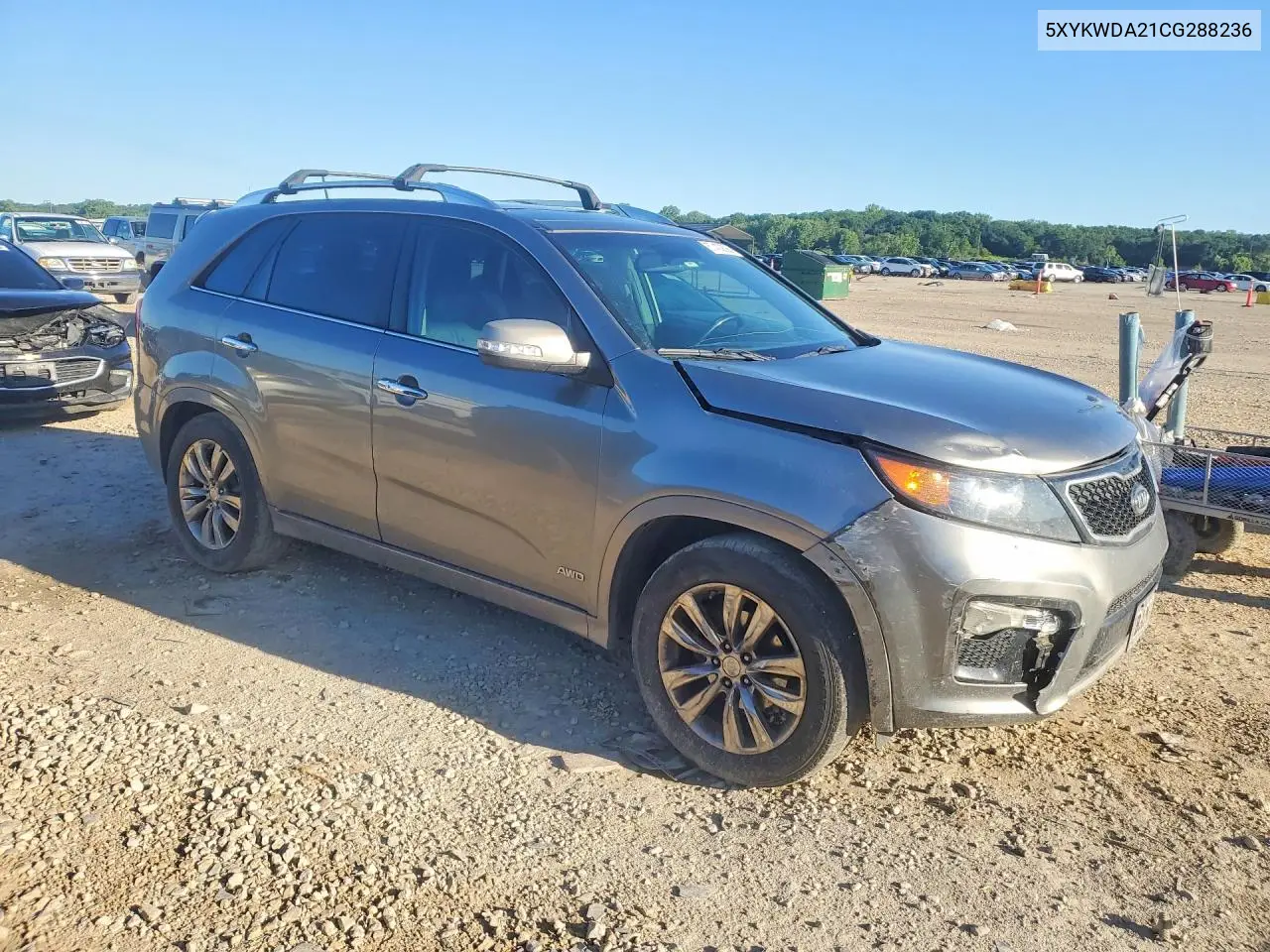 2012 Kia Sorento Sx VIN: 5XYKWDA21CG288236 Lot: 57430806