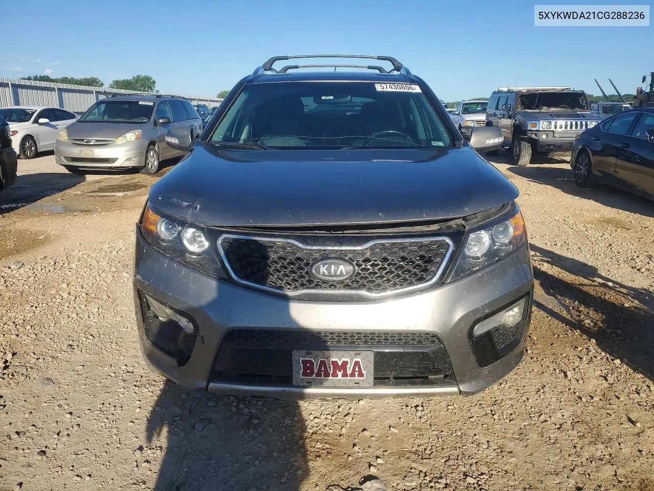 2012 Kia Sorento Sx VIN: 5XYKWDA21CG288236 Lot: 57430806