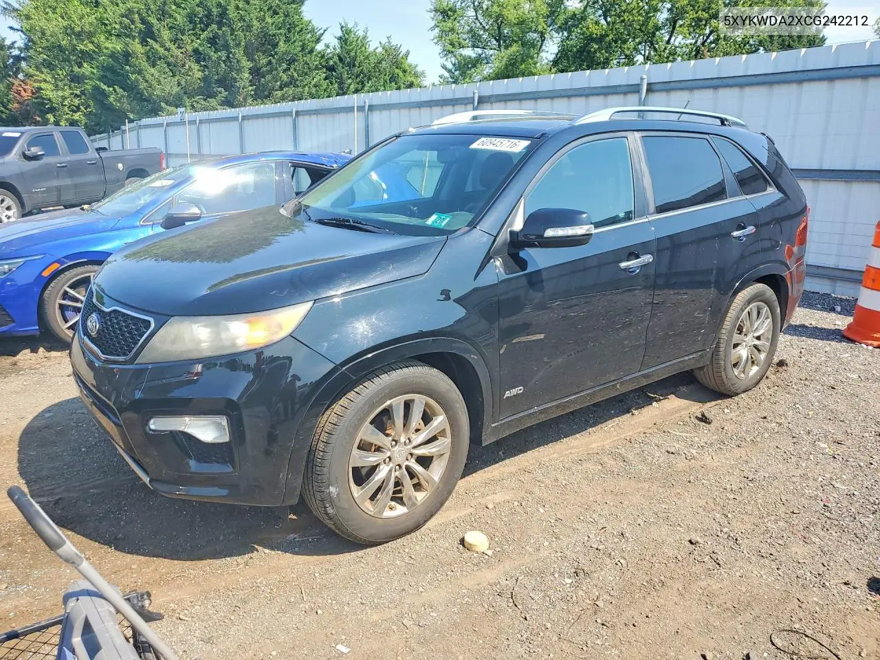 2012 Kia Sorento Sx VIN: 5XYKWDA2XCG242212 Lot: 60945716