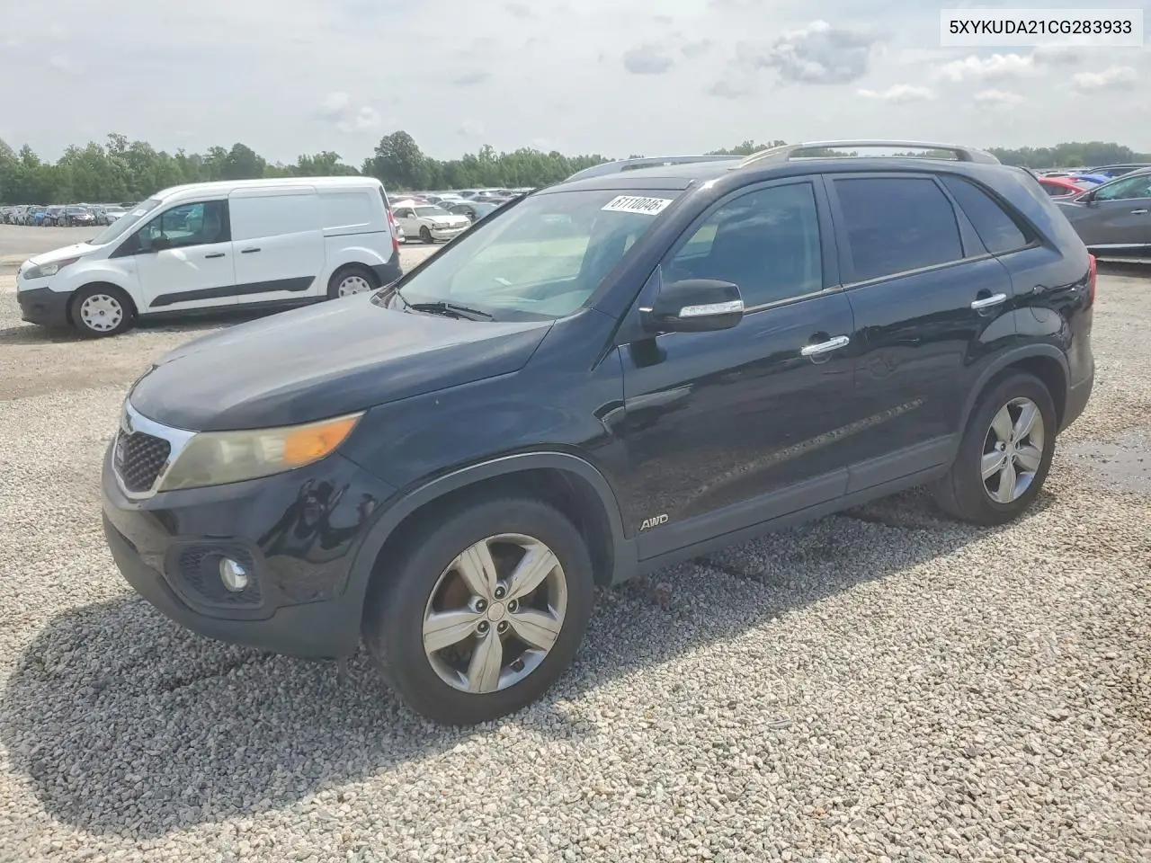 2012 Kia Sorento Ex VIN: 5XYKUDA21CG283933 Lot: 61110046