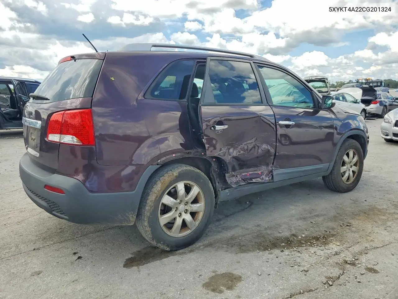 2012 Kia Sorento Lx VIN: 5XYKT4A22CG201324 Lot: 61129426