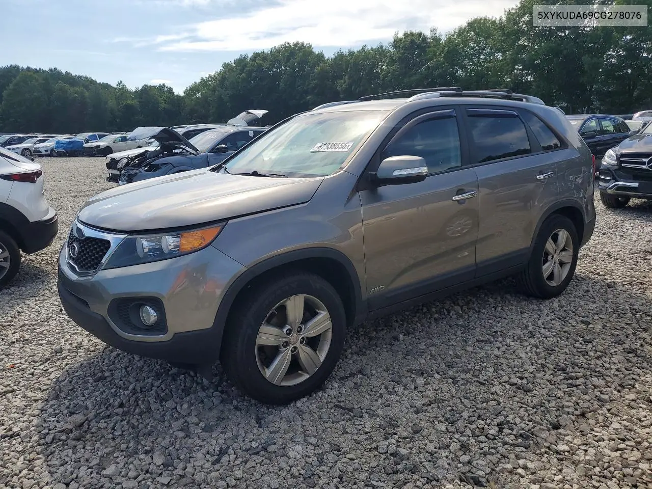 2012 Kia Sorento Ex VIN: 5XYKUDA69CG278076 Lot: 61938656