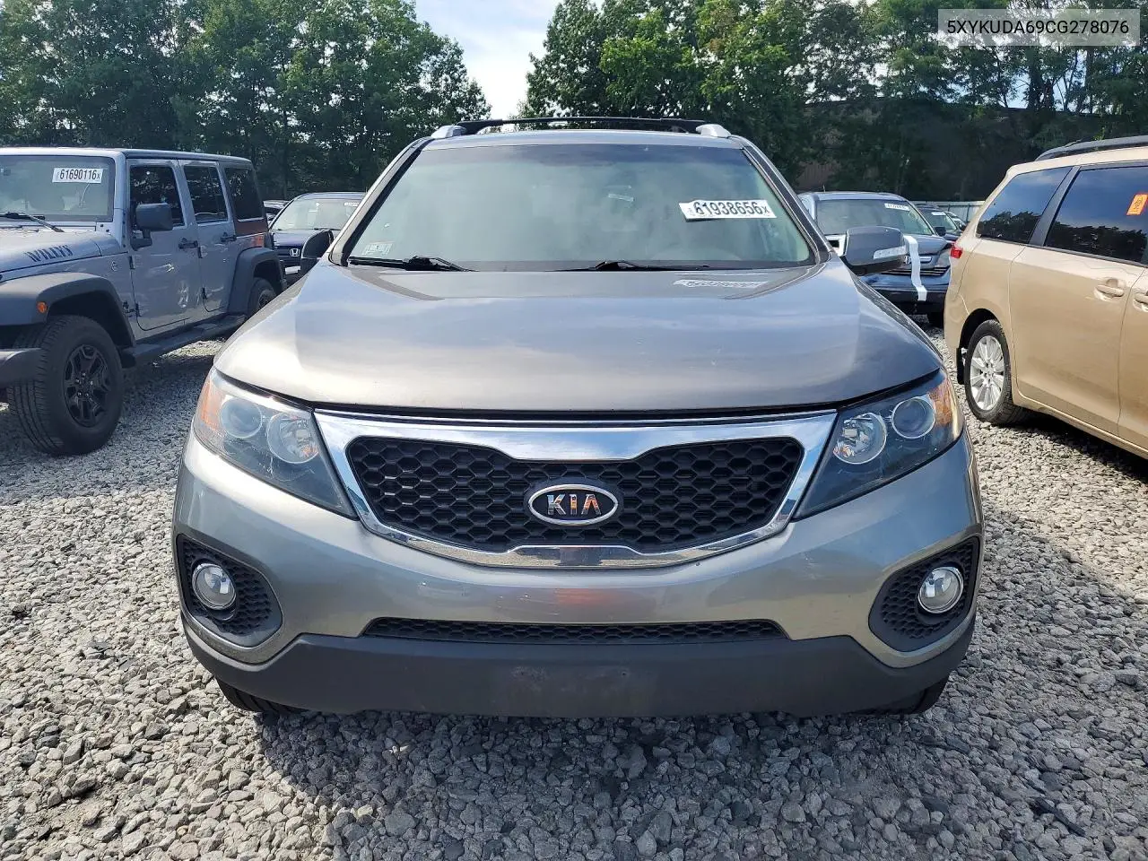 2012 Kia Sorento Ex VIN: 5XYKUDA69CG278076 Lot: 61938656
