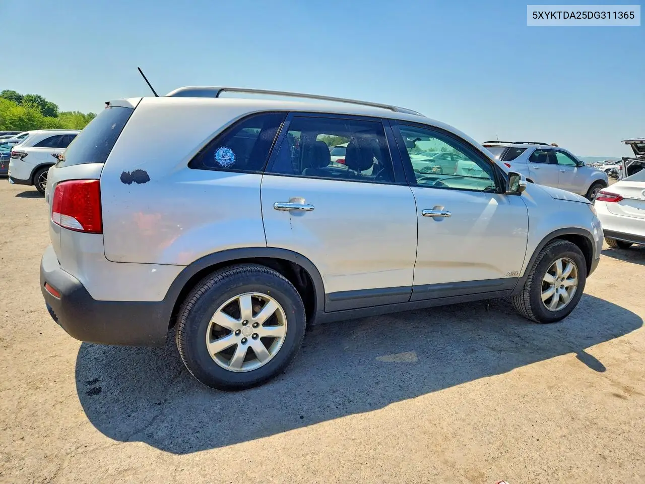 2013 Kia Sorento Lx VIN: 5XYKTDA25DG311365 Lot: 54368756