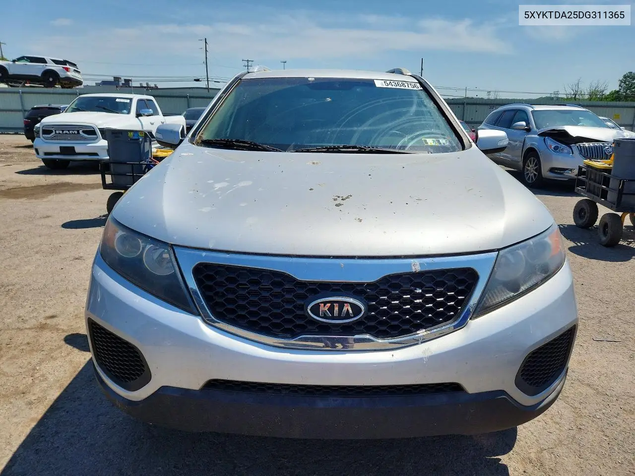 2013 Kia Sorento Lx VIN: 5XYKTDA25DG311365 Lot: 54368756