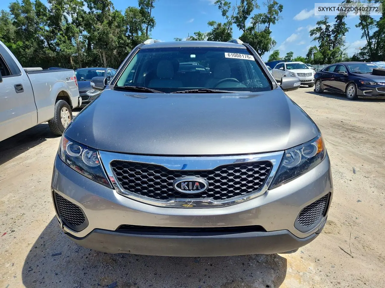 2013 Kia Sorento Lx VIN: 5XYKT4A22DG402772 Lot: 61008176