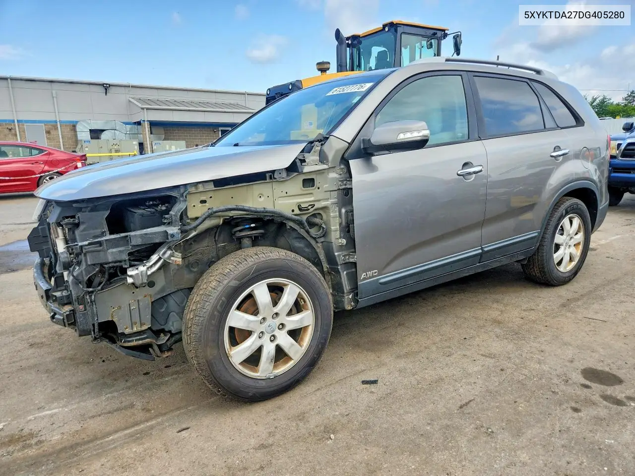 2013 Kia Sorento Lx VIN: 5XYKTDA27DG405280 Lot: 61527776