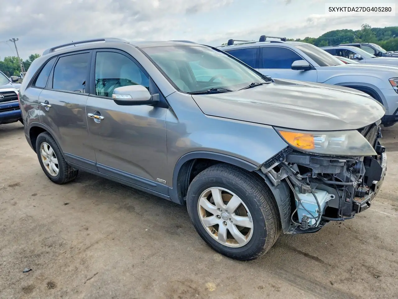 2013 Kia Sorento Lx VIN: 5XYKTDA27DG405280 Lot: 61527776