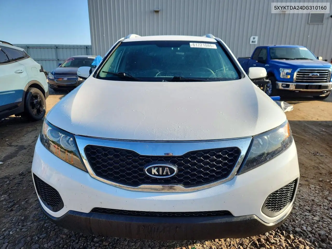2013 Kia Sorento Lx VIN: 5XYKTDA24DG310160 Lot: 61721086
