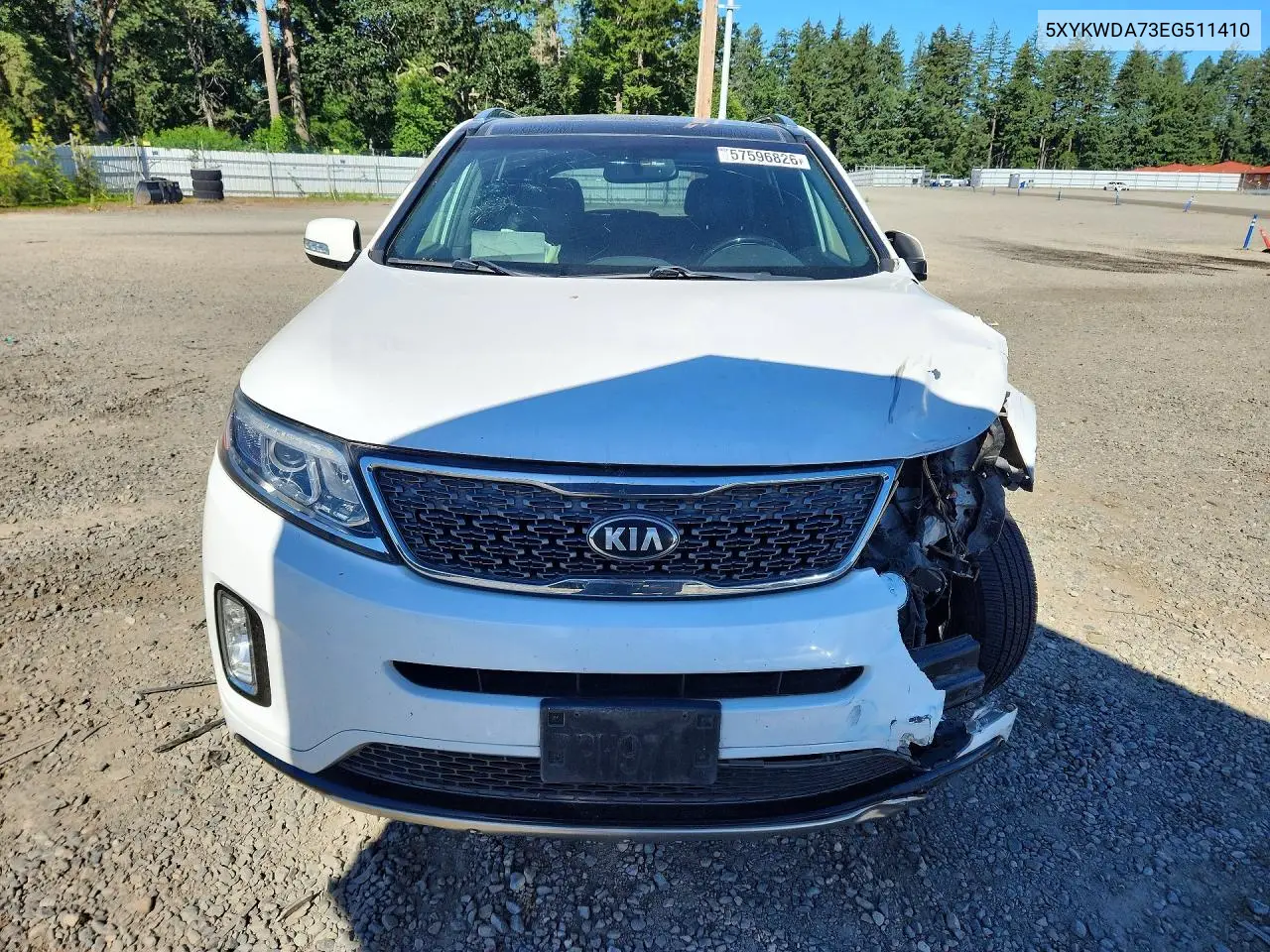 2014 Kia Sorento Sx Limited VIN: 5XYKWDA73EG511410 Lot: 57596826