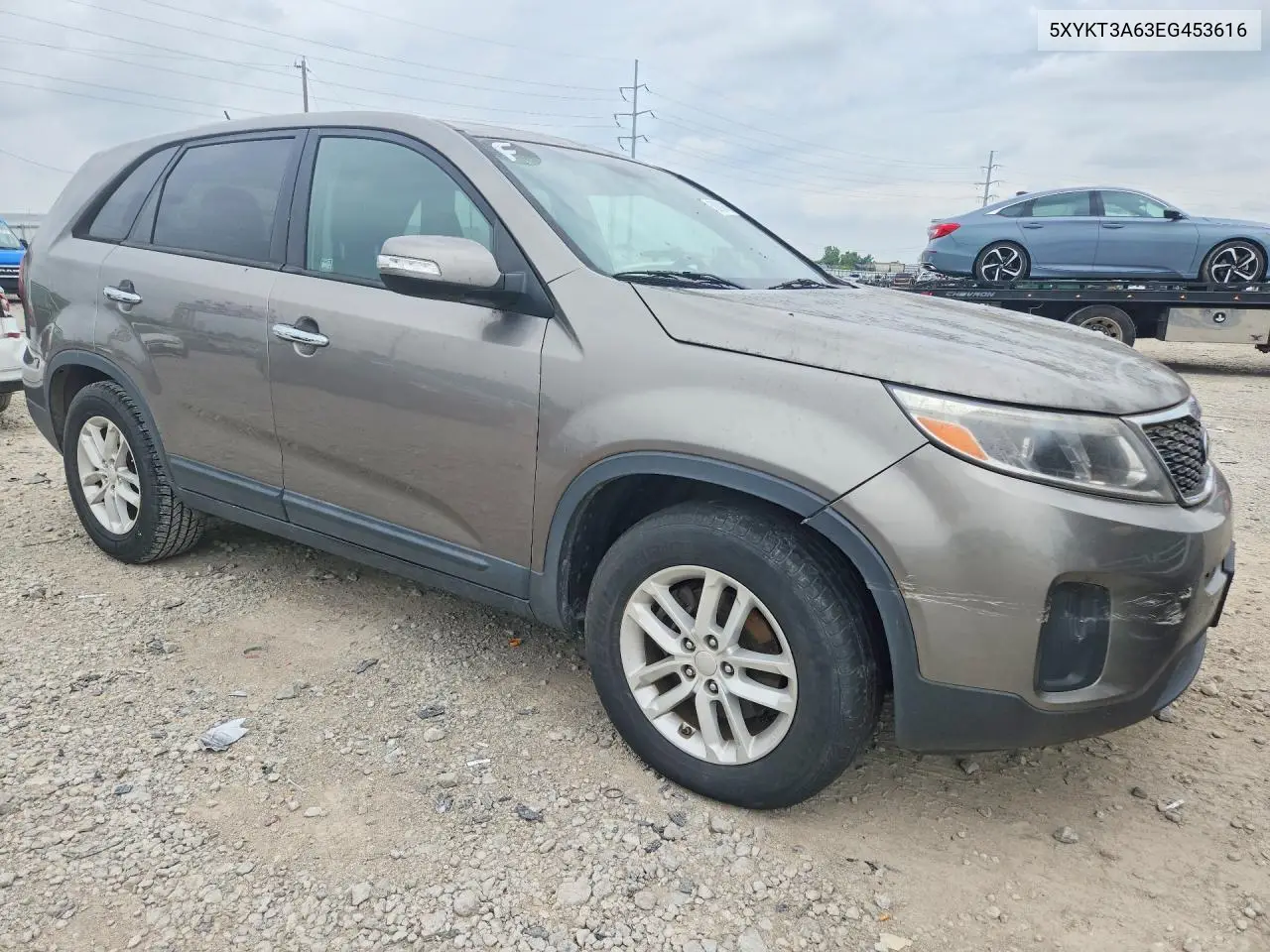 2014 Kia Sorento Lx VIN: 5XYKT3A63EG453616 Lot: 58809436