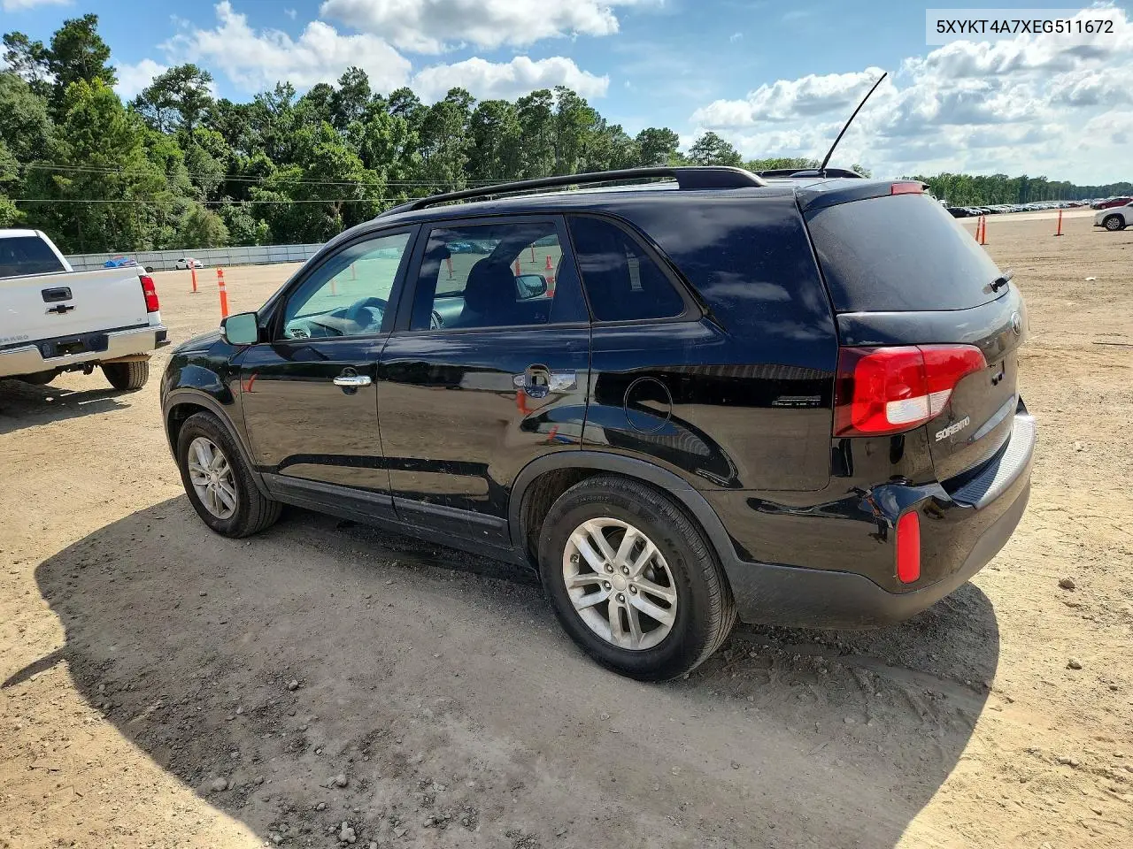 2014 Kia Sorento Lx VIN: 5XYKT4A7XEG511672 Lot: 59079156