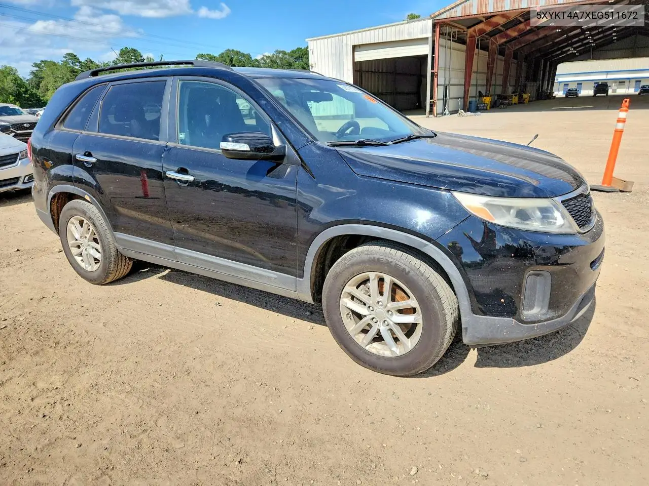 2014 Kia Sorento Lx VIN: 5XYKT4A7XEG511672 Lot: 59079156