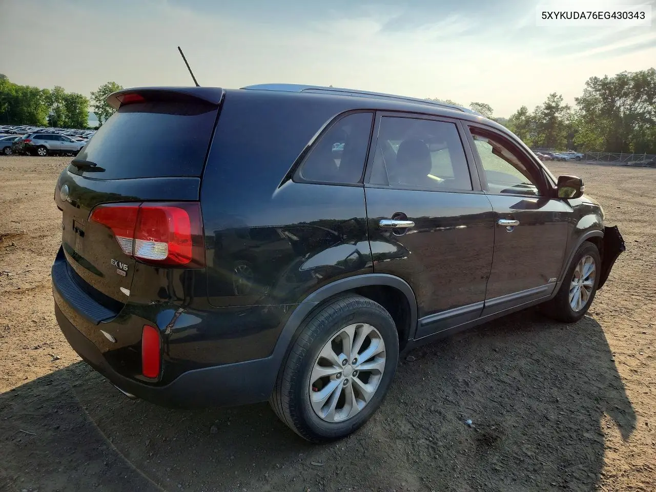 2014 Kia Sorento Ex VIN: 5XYKUDA76EG430343 Lot: 60384516