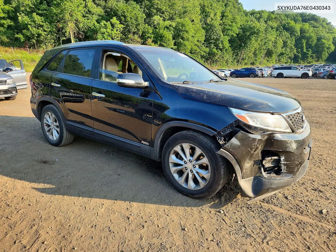 2014 Kia Sorento Ex VIN: 5XYKUDA76EG430343 Lot: 60384516