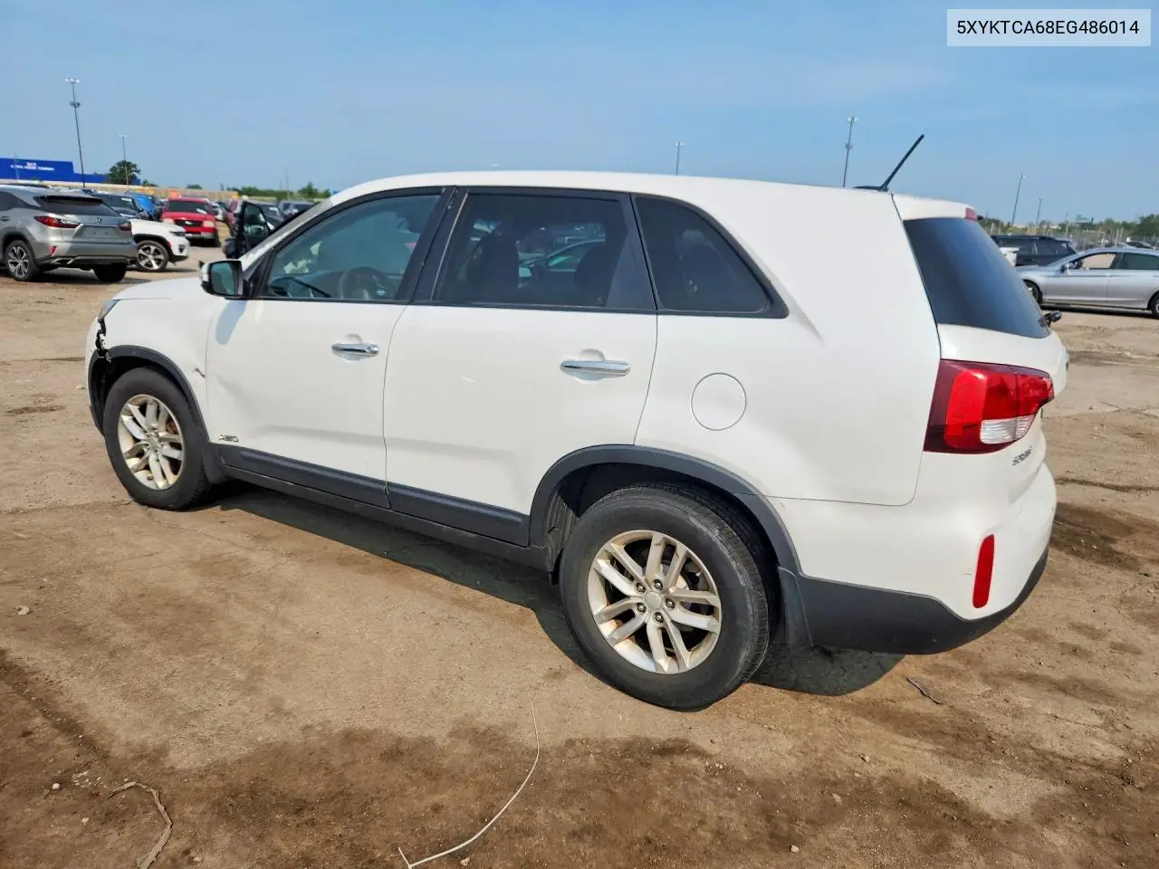 2014 Kia Sorento Lx VIN: 5XYKTCA68EG486014 Lot: 60590426