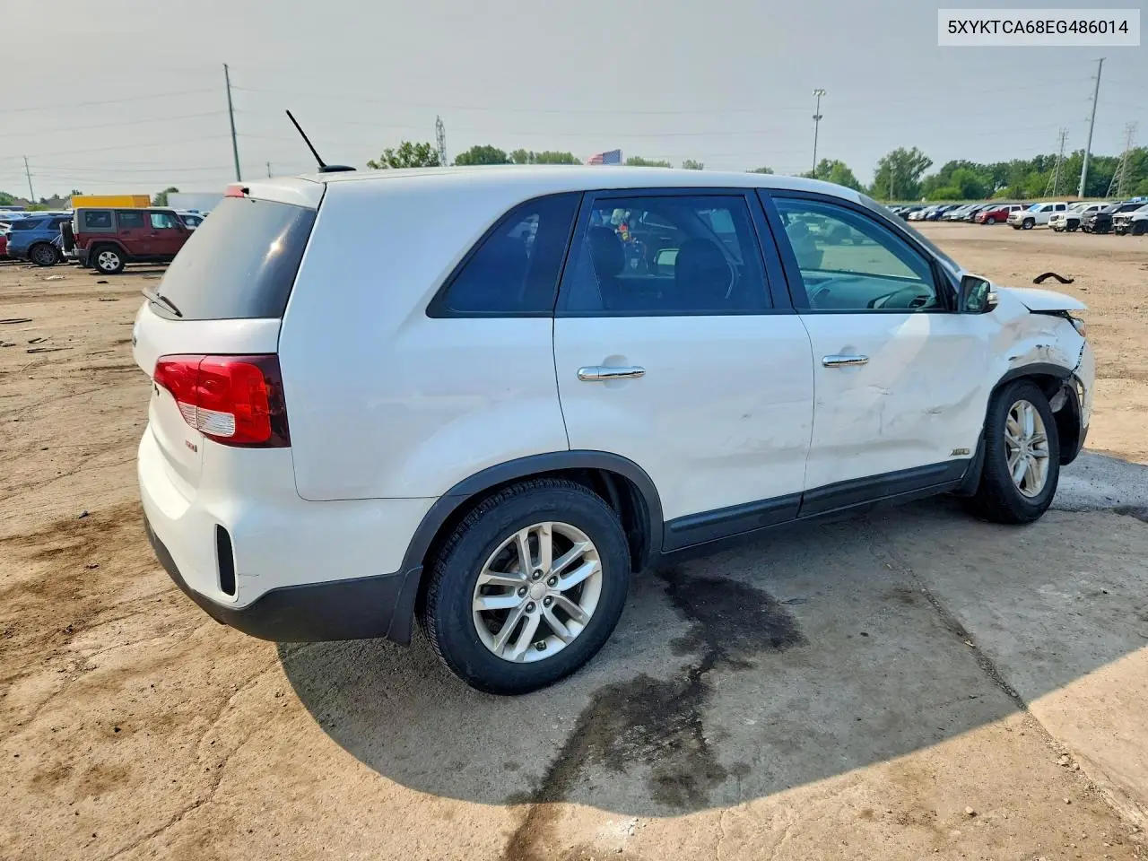 2014 Kia Sorento Lx VIN: 5XYKTCA68EG486014 Lot: 60590426