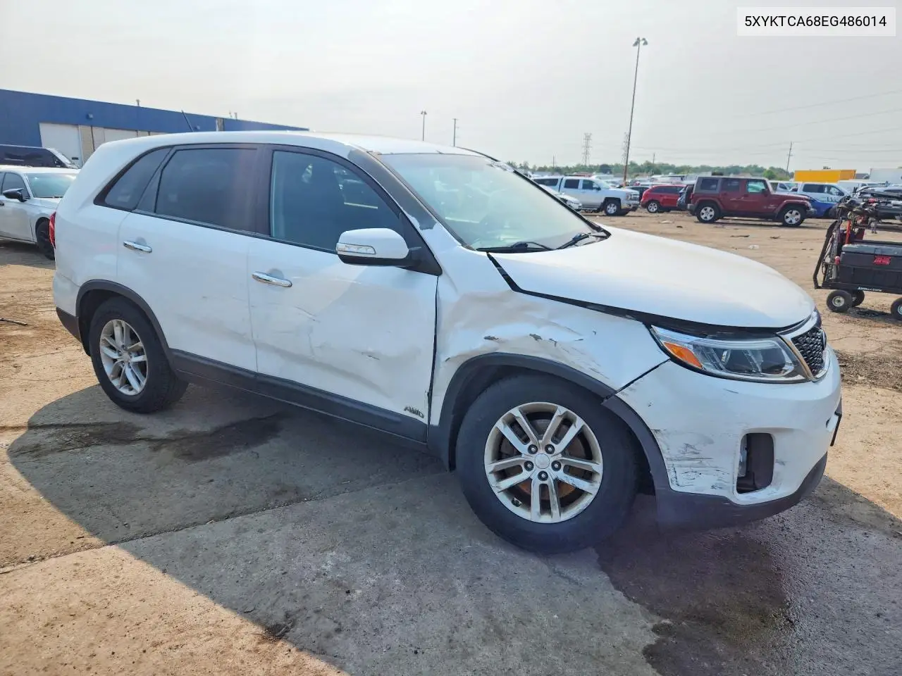 2014 Kia Sorento Lx VIN: 5XYKTCA68EG486014 Lot: 60590426