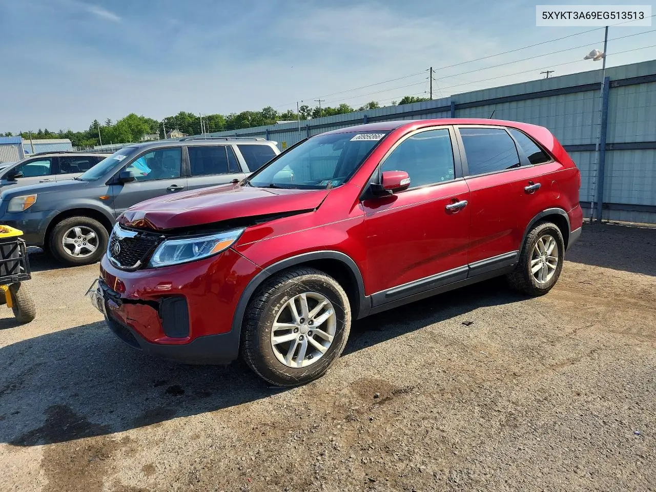 2014 Kia Sorento Lx VIN: 5XYKT3A69EG513513 Lot: 60959366