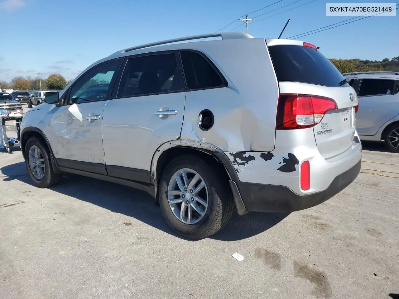 5XYKT4A70EG521448 2014 Kia Sorento Lx