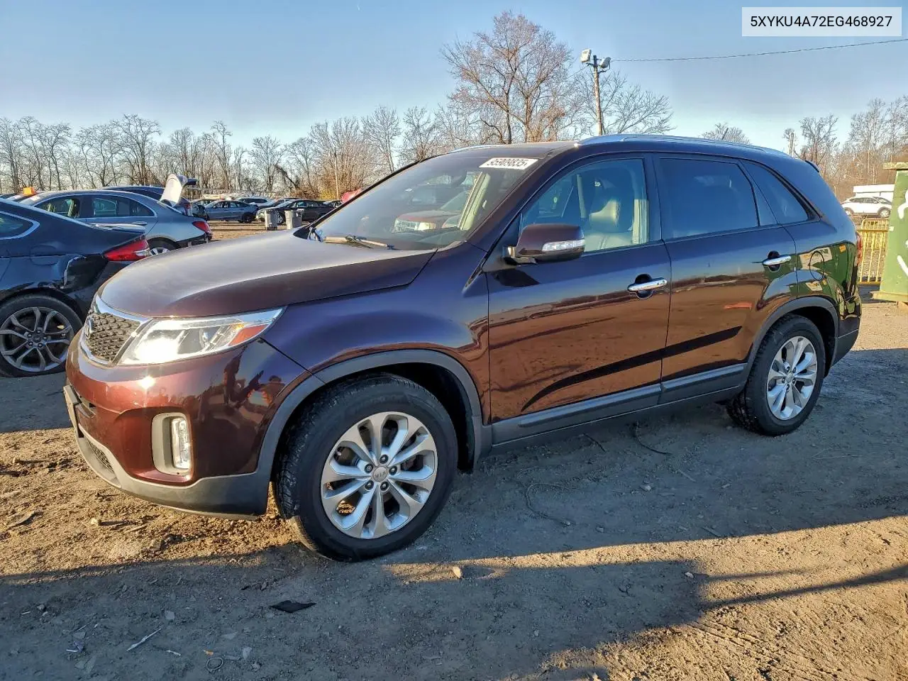 5XYKU4A72EG468927 2014 Kia Sorento Ex
