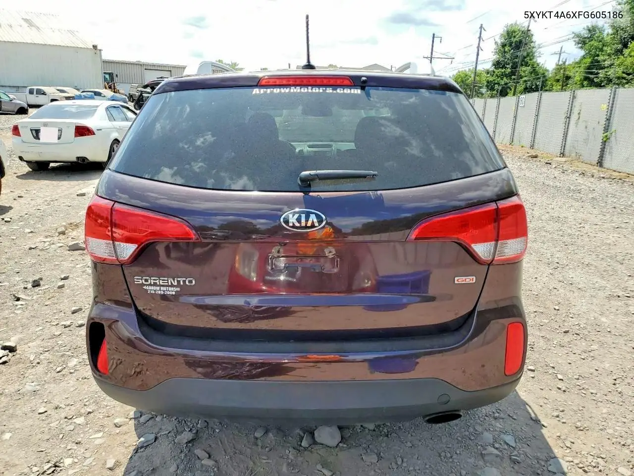 5XYKT4A6XFG605186 2015 Kia Sorento Lx