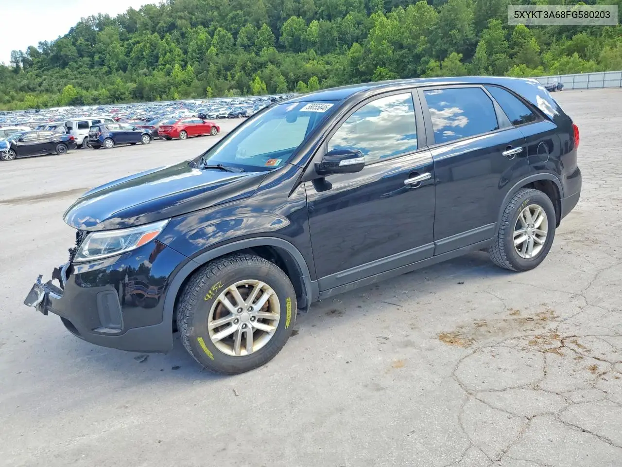 2015 Kia Sorento Lx VIN: 5XYKT3A68FG580203 Lot: 58055846