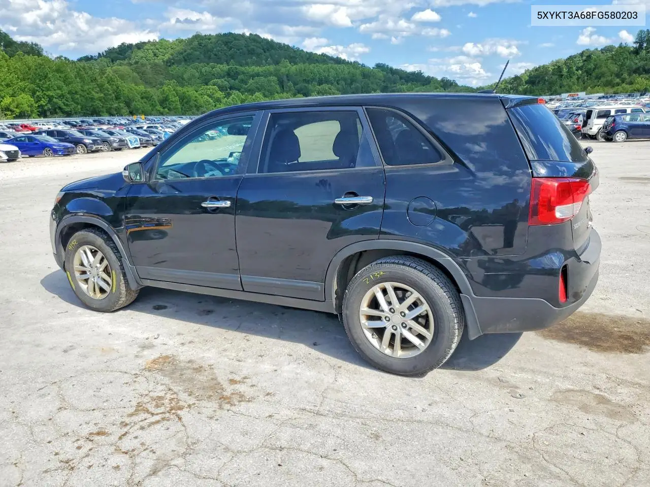 2015 Kia Sorento Lx VIN: 5XYKT3A68FG580203 Lot: 58055846