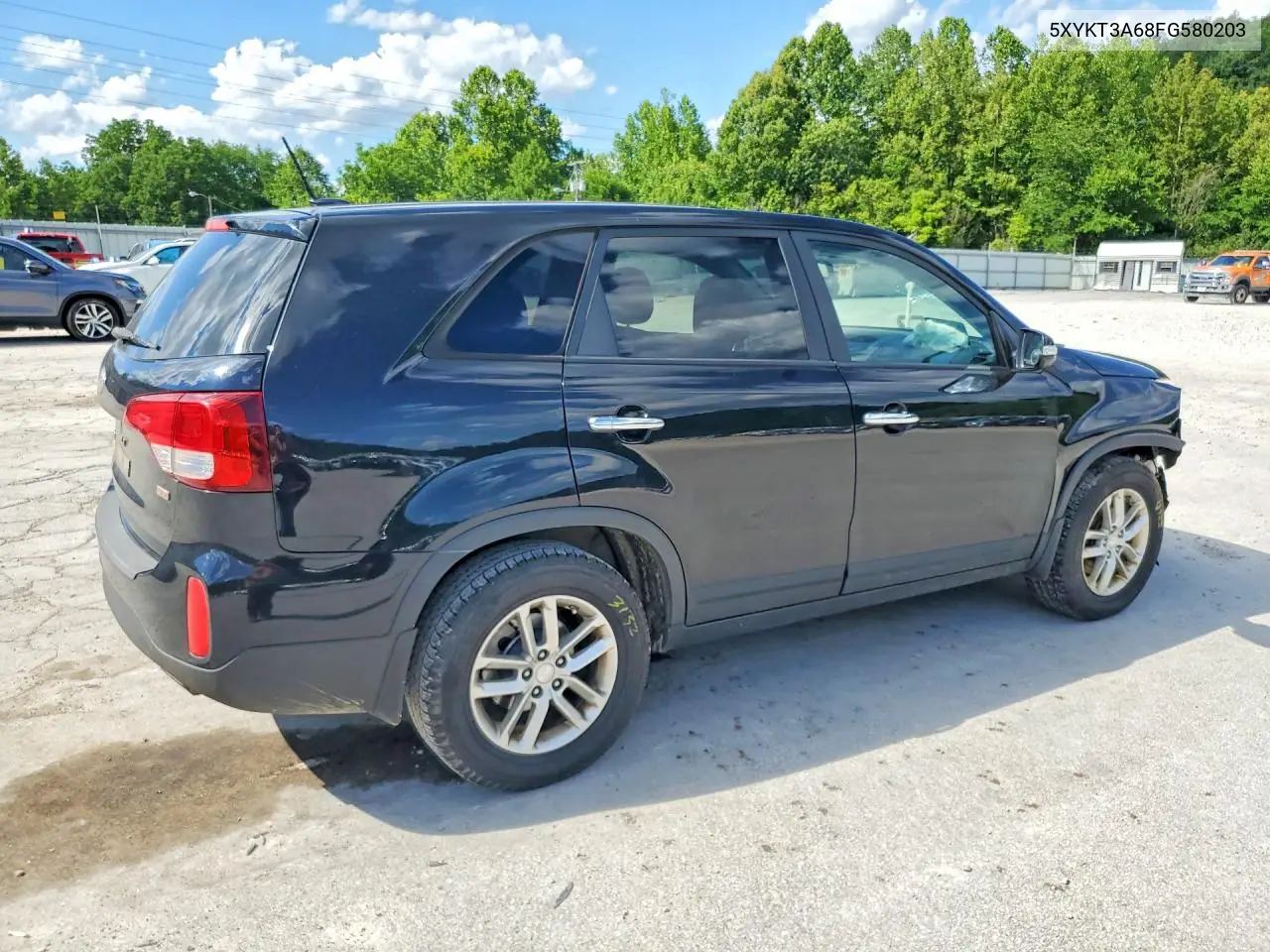 2015 Kia Sorento Lx VIN: 5XYKT3A68FG580203 Lot: 58055846