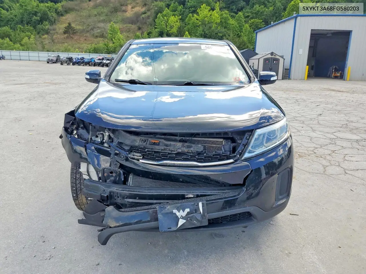 2015 Kia Sorento Lx VIN: 5XYKT3A68FG580203 Lot: 58055846
