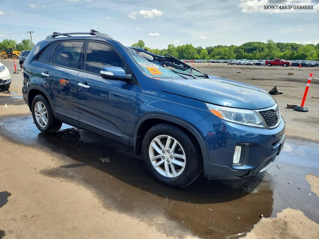 2015 Kia Sorento Lx VIN: 5XYKT4A63FG584553 Lot: 61688336