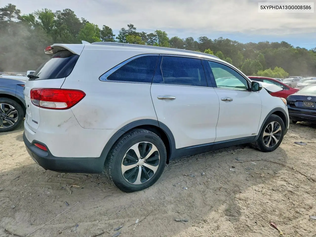 2016 Kia Sorento Ex VIN: 5XYPHDA13GG008586 Lot: 56241756