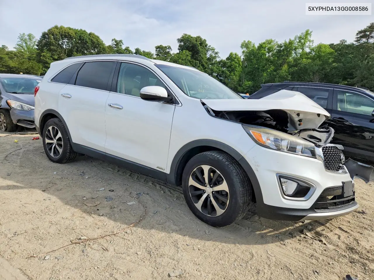 2016 Kia Sorento Ex VIN: 5XYPHDA13GG008586 Lot: 56241756